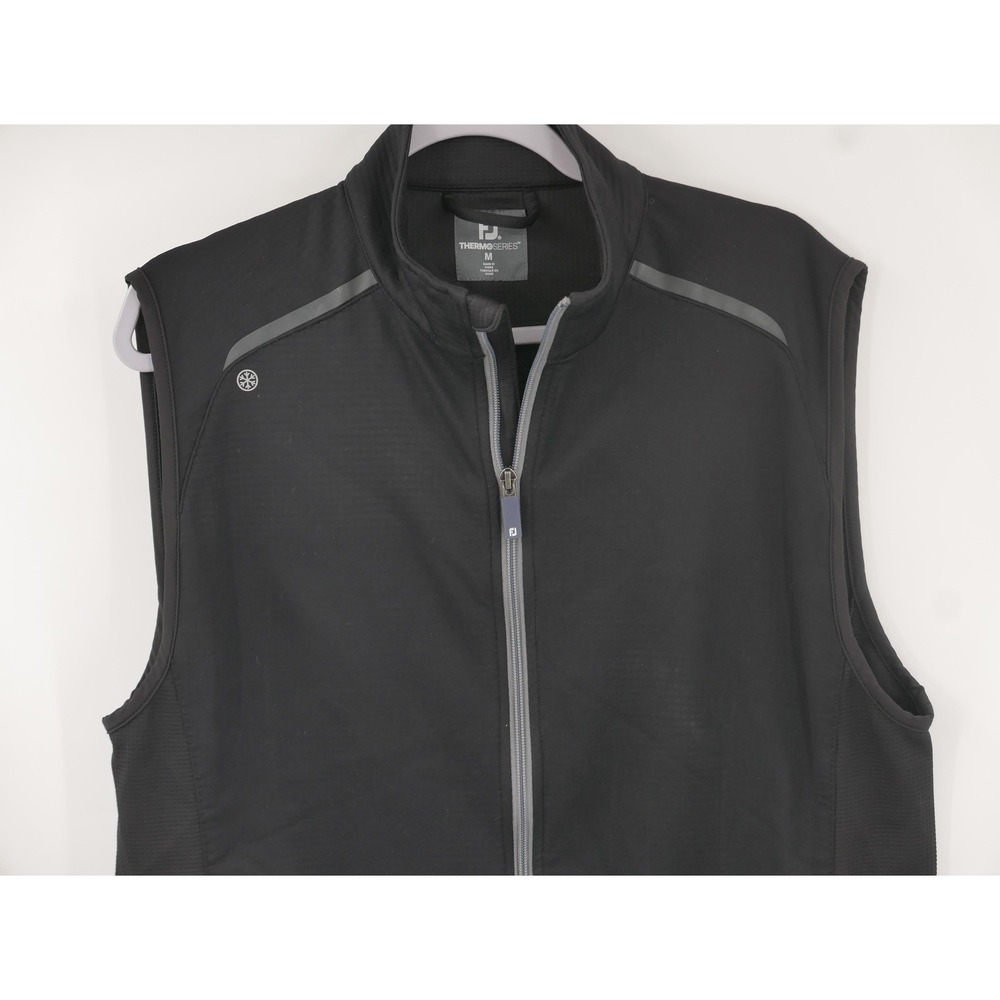 FootJoy ThermoSeries Vest Black Full Zip Insulated Golf Softshell Men's Medium